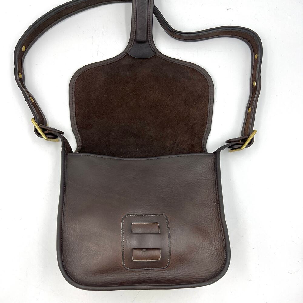 Vintage Coach Courier Pouch 8920 Leather Bag Dark Brown Mocha - Picture 3 of 12